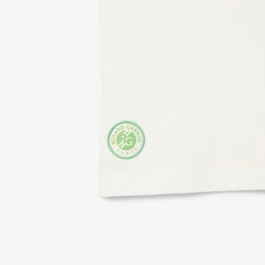  Lacoste Rolland Garros Çocuk Baskılı Beyaz Polo