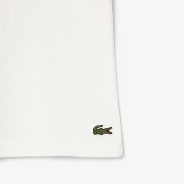  Lacoste Rolland Garros Çocuk Baskılı Beyaz Polo