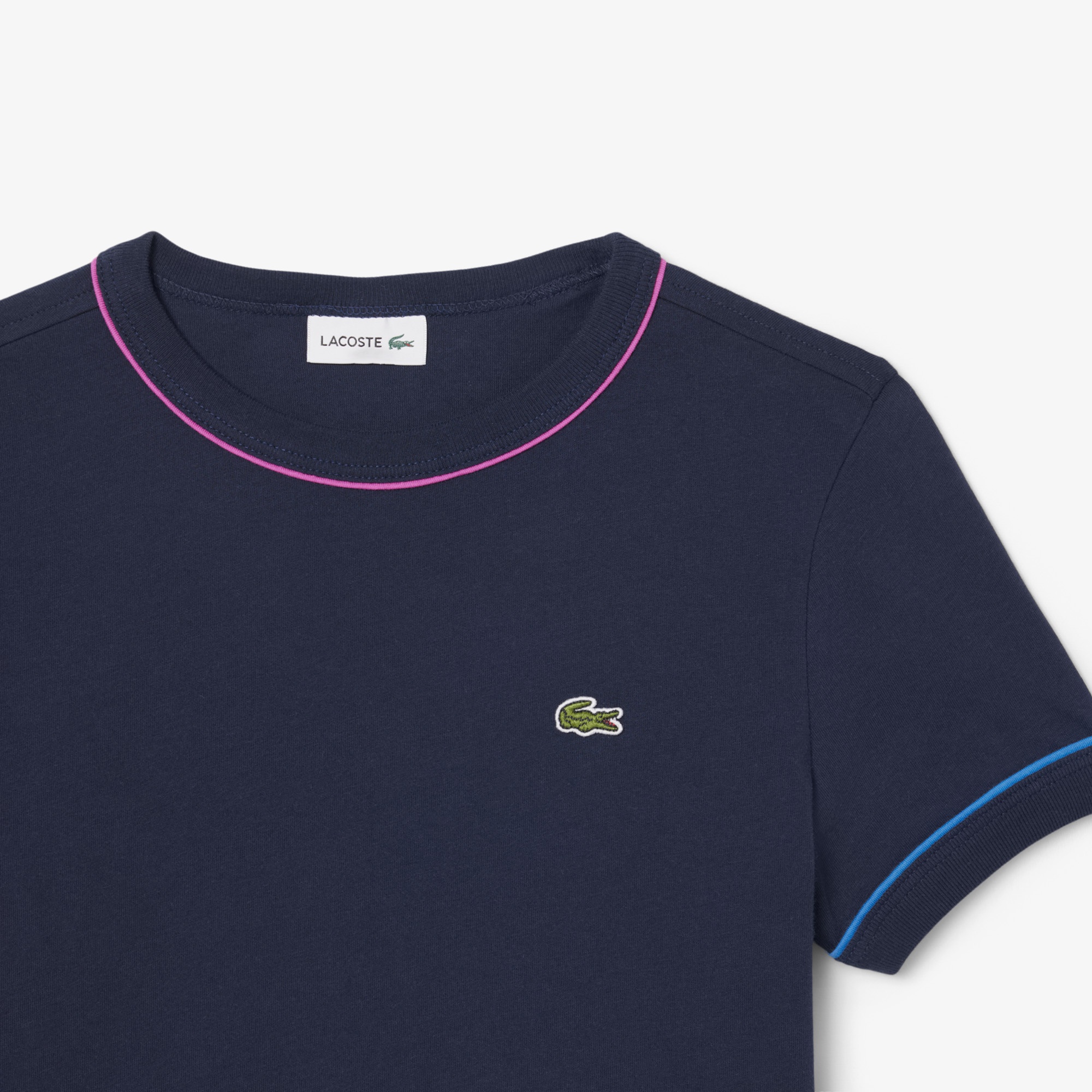 Lacoste Çocuk Bisiklet Yaka Lacivert T-Shirt