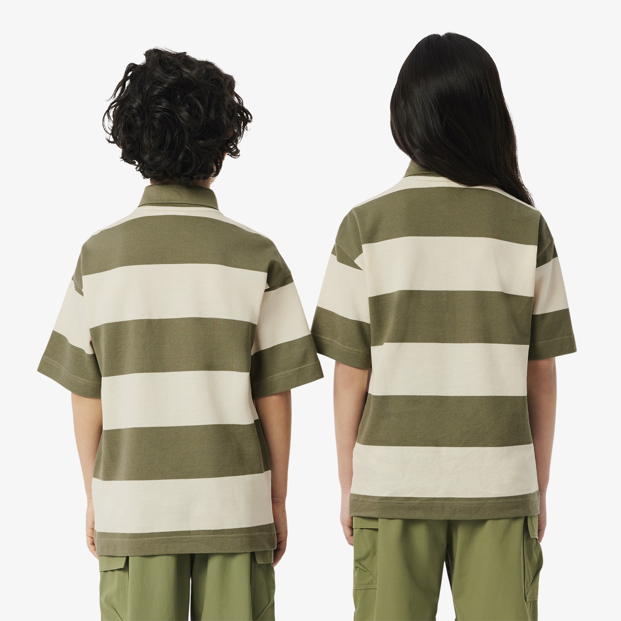 Çocuk Çizgili Yeşil Polo