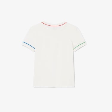  Çocuk Bisiklet Yaka Krem T-Shirt