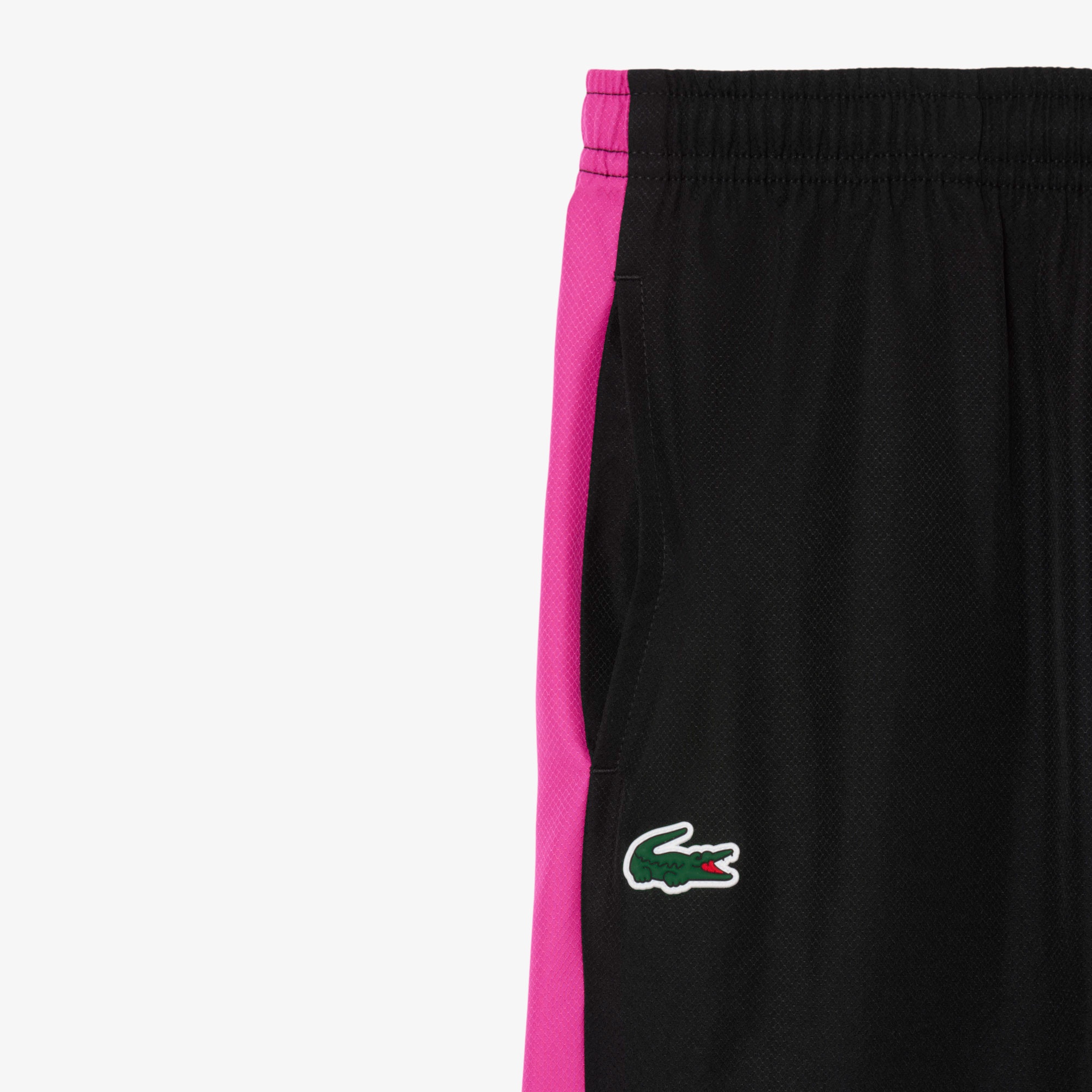 Lacoste Çocuk Kapüşonlu Renk Bloklu Beyaz Eşofman Takımı