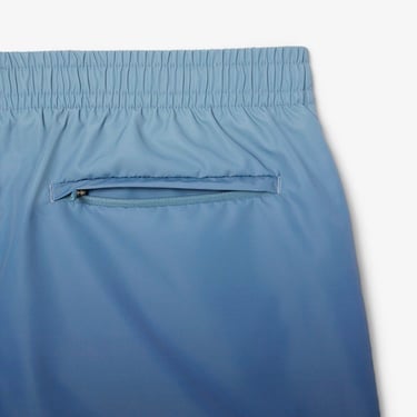 Lacoste Erkek Renk Bloklu Mavi Deniz Şortu