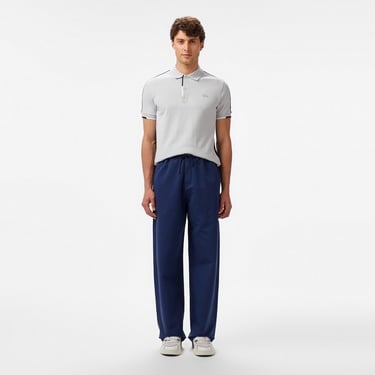  Lacoste Erkek Regular Fit Renk Bloklu Gri Polo