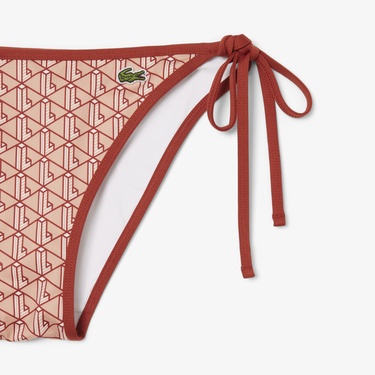  Kadın Monogram Kırmızı Bikini Altı