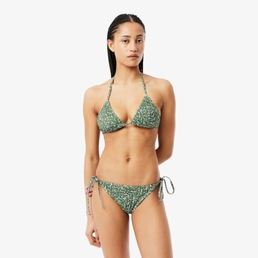  Kadın Baskılı Yeşil Bikini Üstü