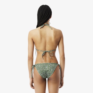  Kadın Baskılı Yeşil Bikini Üstü