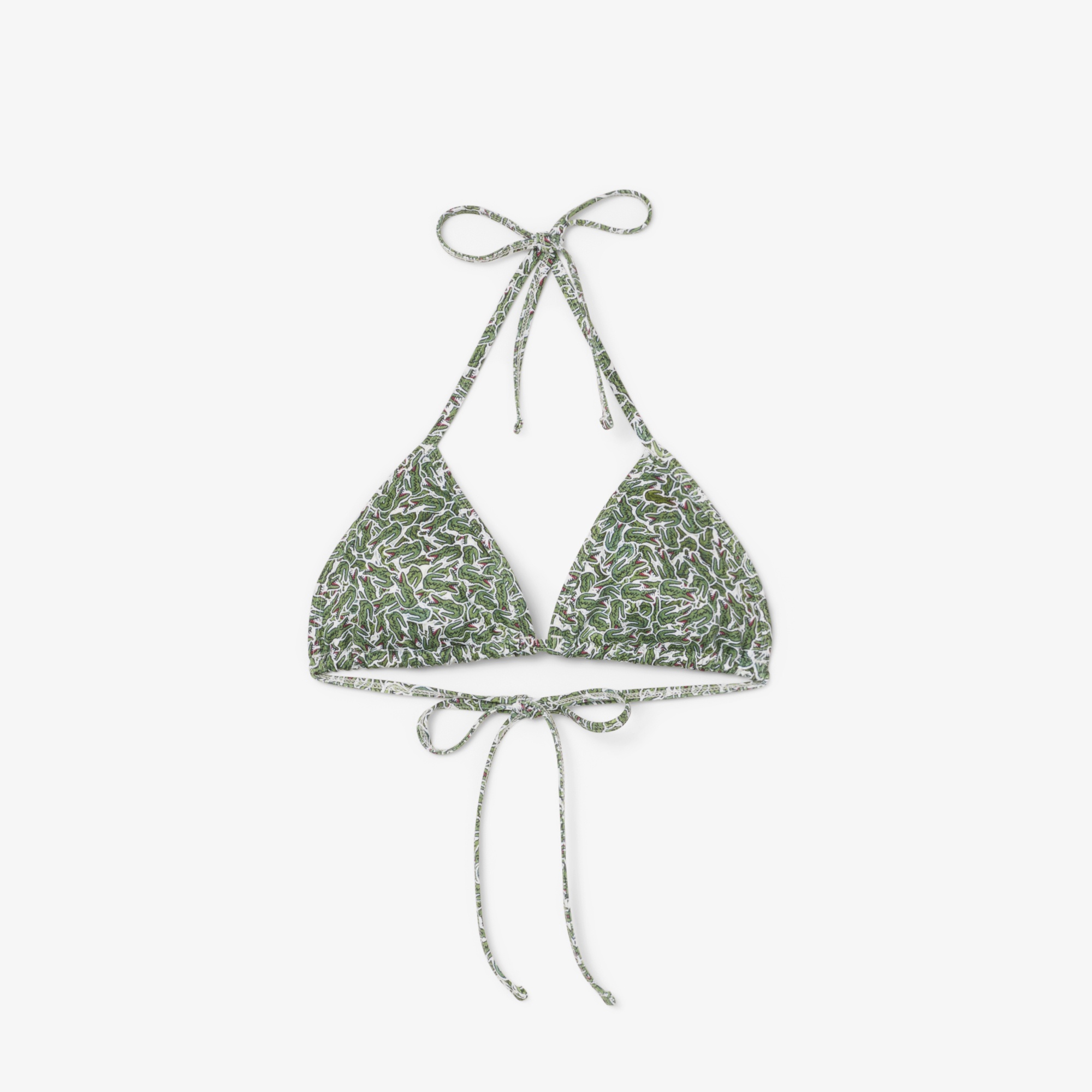 Lacoste Kadın Baskılı Yeşil Bikini Üstü