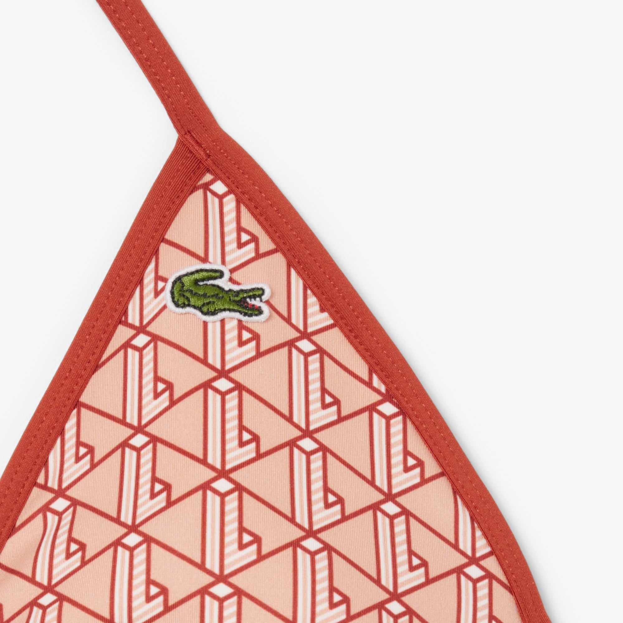 Lacoste Kadın Monogram Kırmızı Bikini Üstü