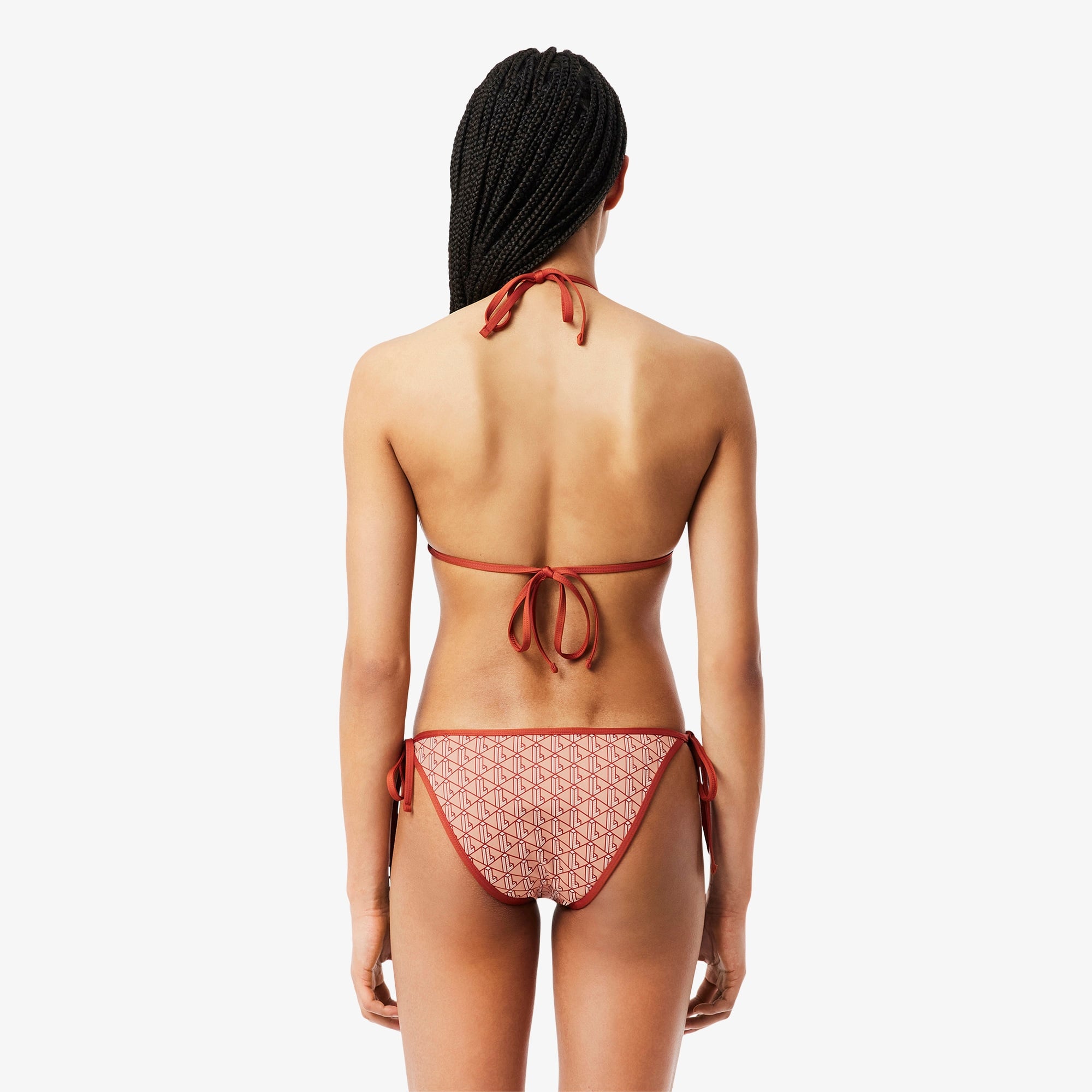 Lacoste Kadın Monogram Kırmızı Bikini Üstü