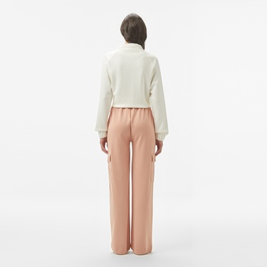  Kadın Relaxed Fit Pembe Eşofman Altı