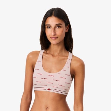  Kadın Baskılı Pembe Bra