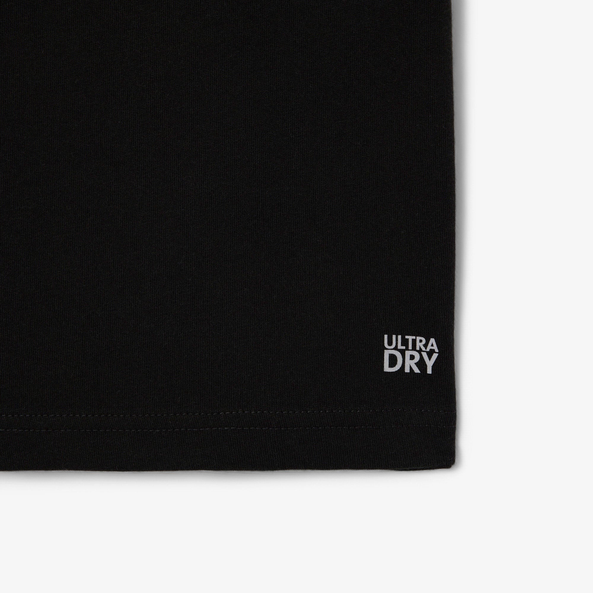 Lacoste Erkek Çocuk Bisiklet Yaka Baskılı Siyah T-Shirt