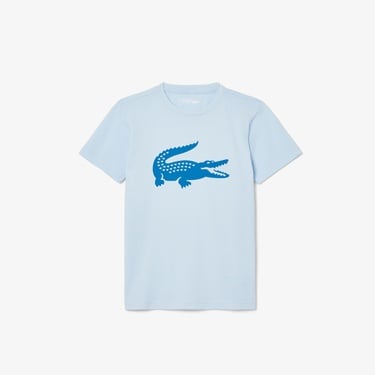  Erkek Çocuk Bisiklet Yaka Baskılı Mavi T-Shirt