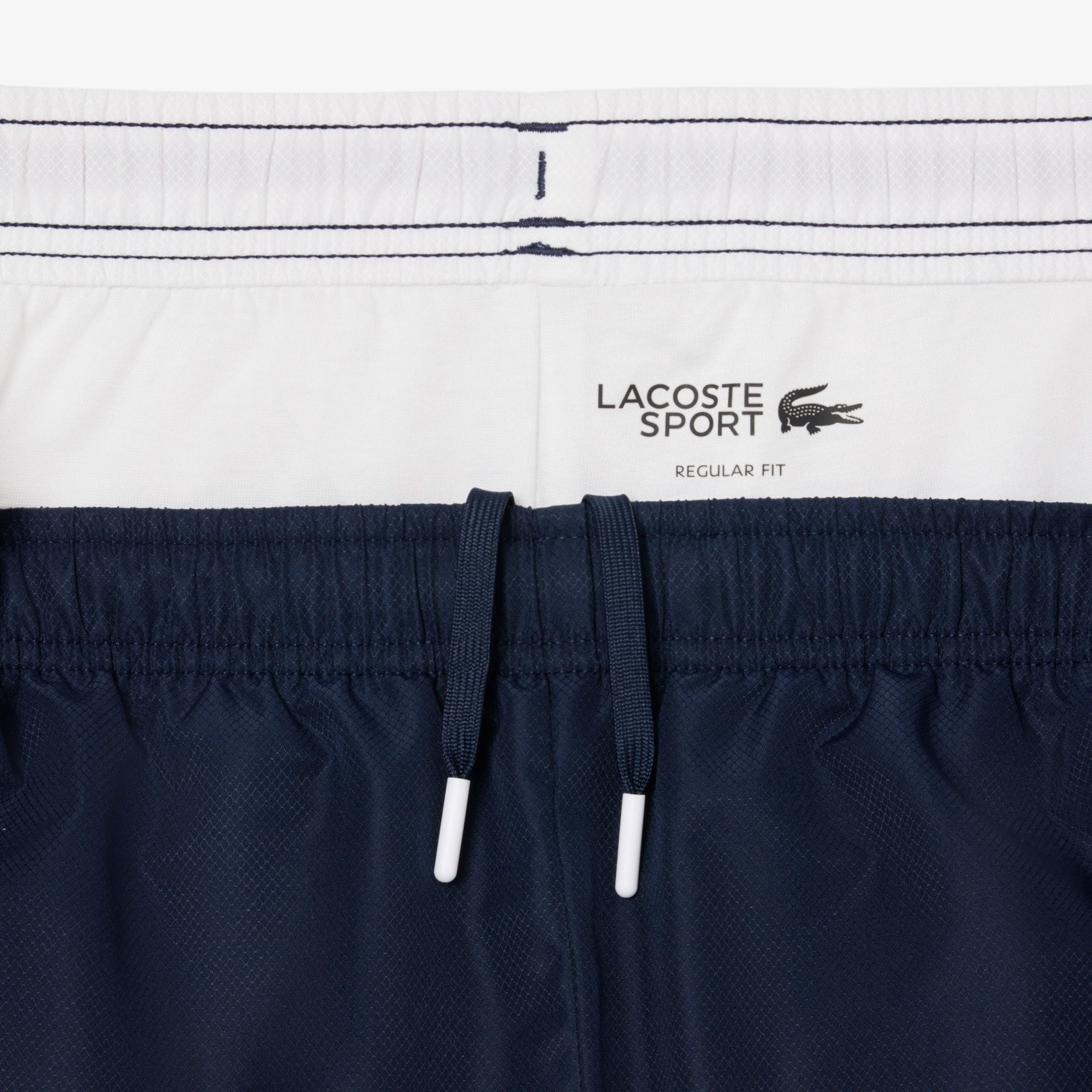 Lacoste Erkek Regular Fit Kapüşonlu Renk Bloklu Beyaz Eşofman Takımı