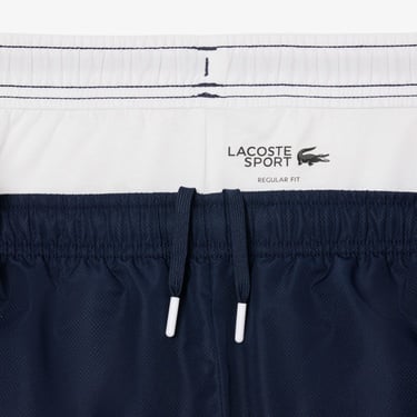  Lacoste Erkek Regular Fit Kapüşonlu Renk Bloklu Beyaz Eşofman Takımı