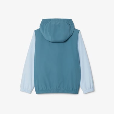  Lacoste Çocuk Kapüşonlu Renk Bloklu Lacivert Ceket