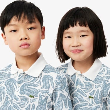  Çocuk Baskılı Mavi Polo