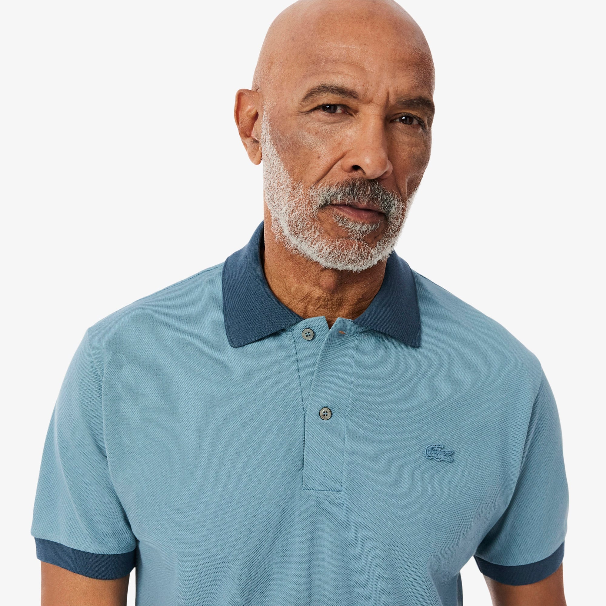Erkek Classic Fit Renk Bloklu Lacivert Polo
