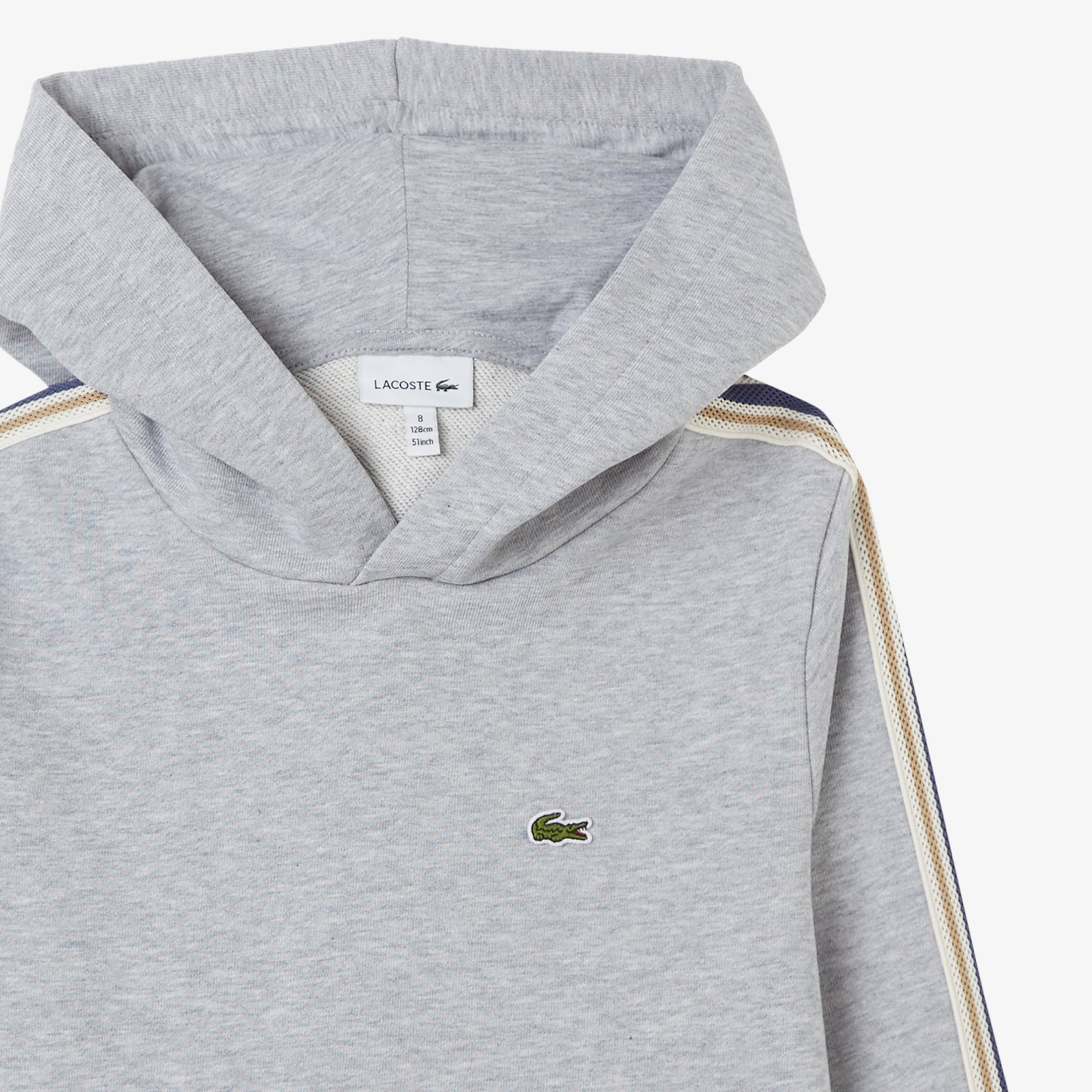 Lacoste Çocuk Bisiklet Yaka Gri Sweatshirt