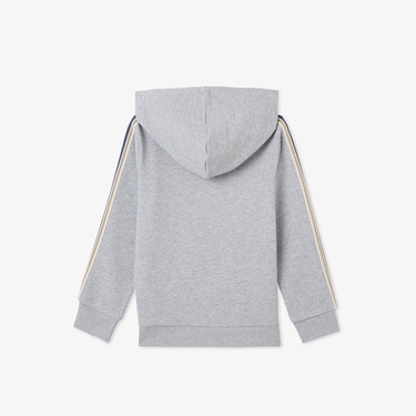  Lacoste Çocuk Bisiklet Yaka Gri Sweatshirt