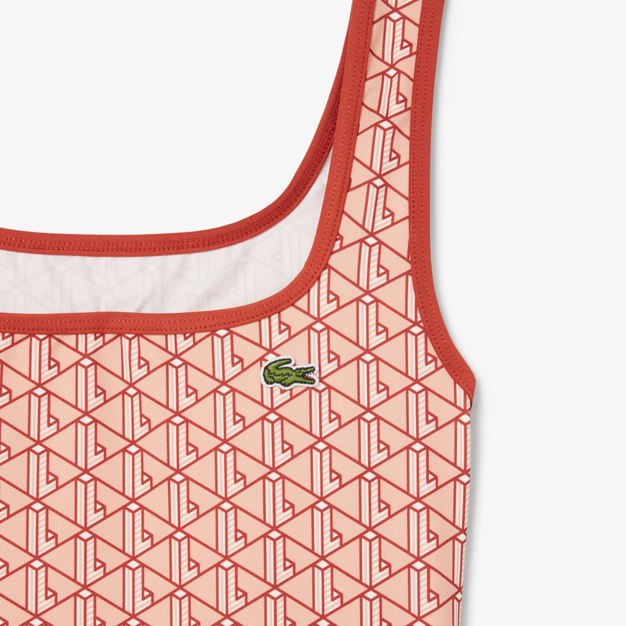 Lacoste Classic Kadın Monogram Kırmızı Mayo