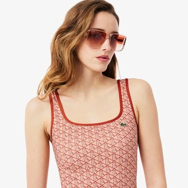  Kadın Monogram Kırmızı Mayo