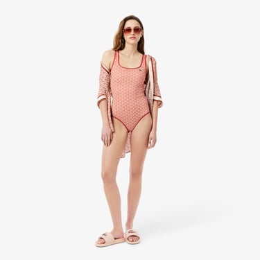  Kadın Monogram Kırmızı Mayo