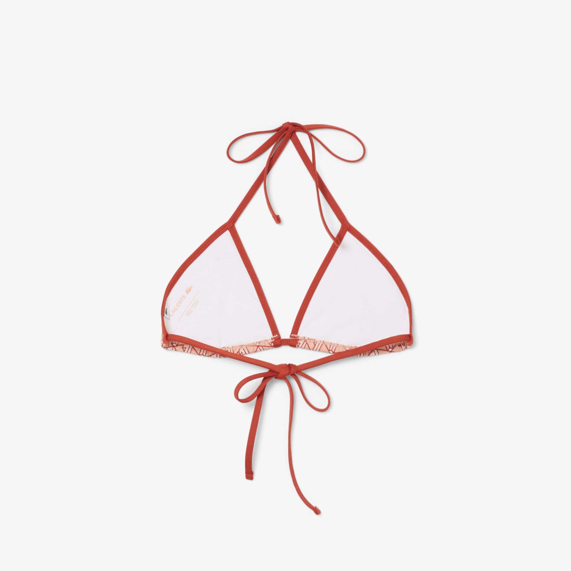 Lacoste Kadın Monogram Kırmızı Bikini Üstü