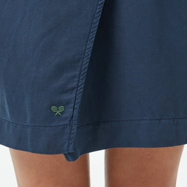  Lacoste Kadın Classic Fit Kolsuz Lacivert Elbise