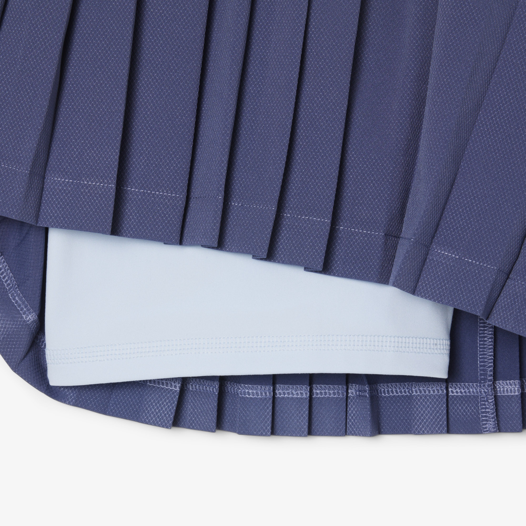 Lacoste Kadın Flare Fit Pileli Lacivert Etek