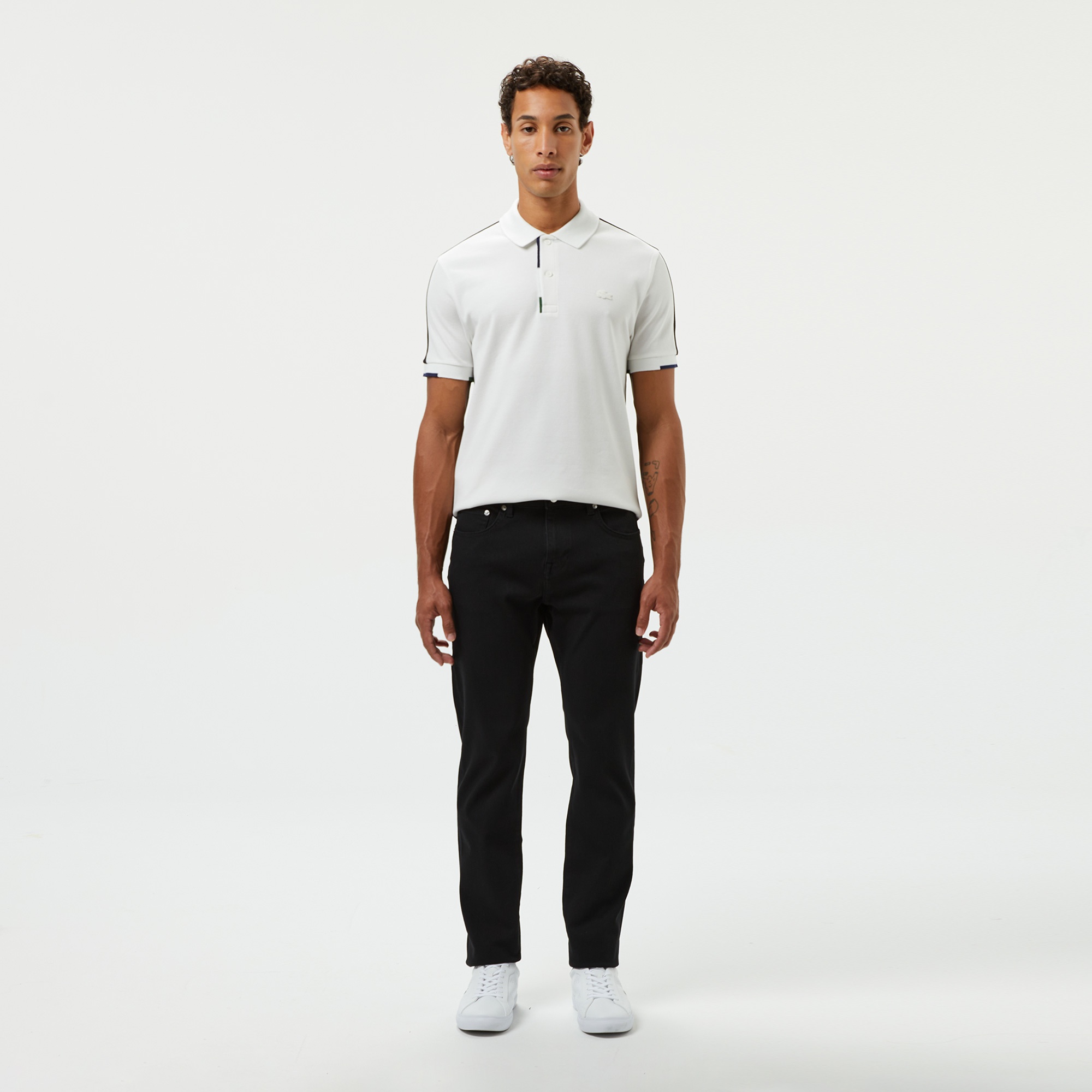 Lacoste Erkek Regular Fit Siyah Jean Pantolon