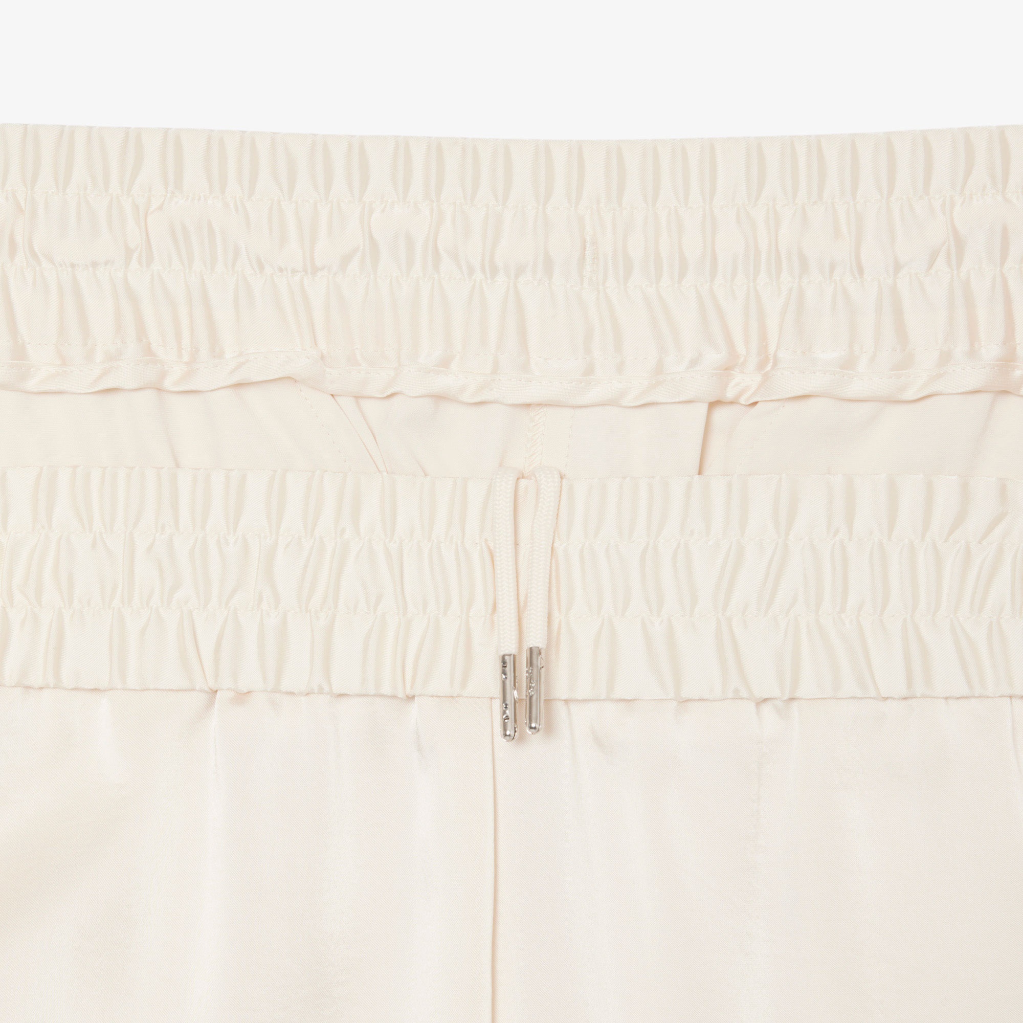 Lacoste Kadın Oversized Fit Krem Pantolon