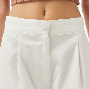  Lacoste Kadın Relaxed Fit Beyaz Pantolon