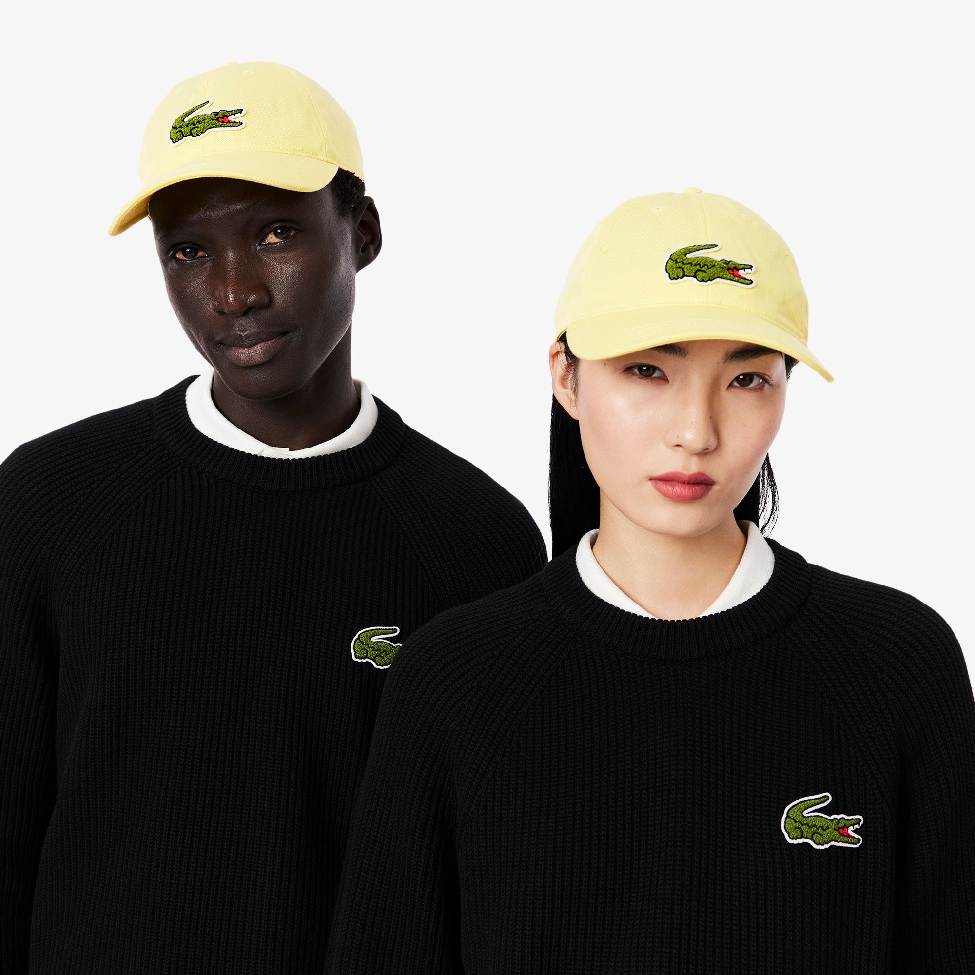 Lacoste Unisex Baskılı Sarı Şapka
