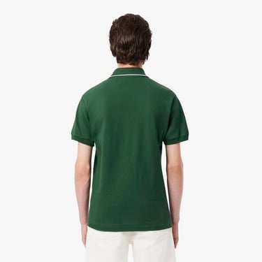  Lacoste Erkek Classic Fit Çizgili Yeşil Polo