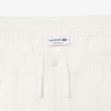  Erkek Relaxed Fit Beyaz Şort