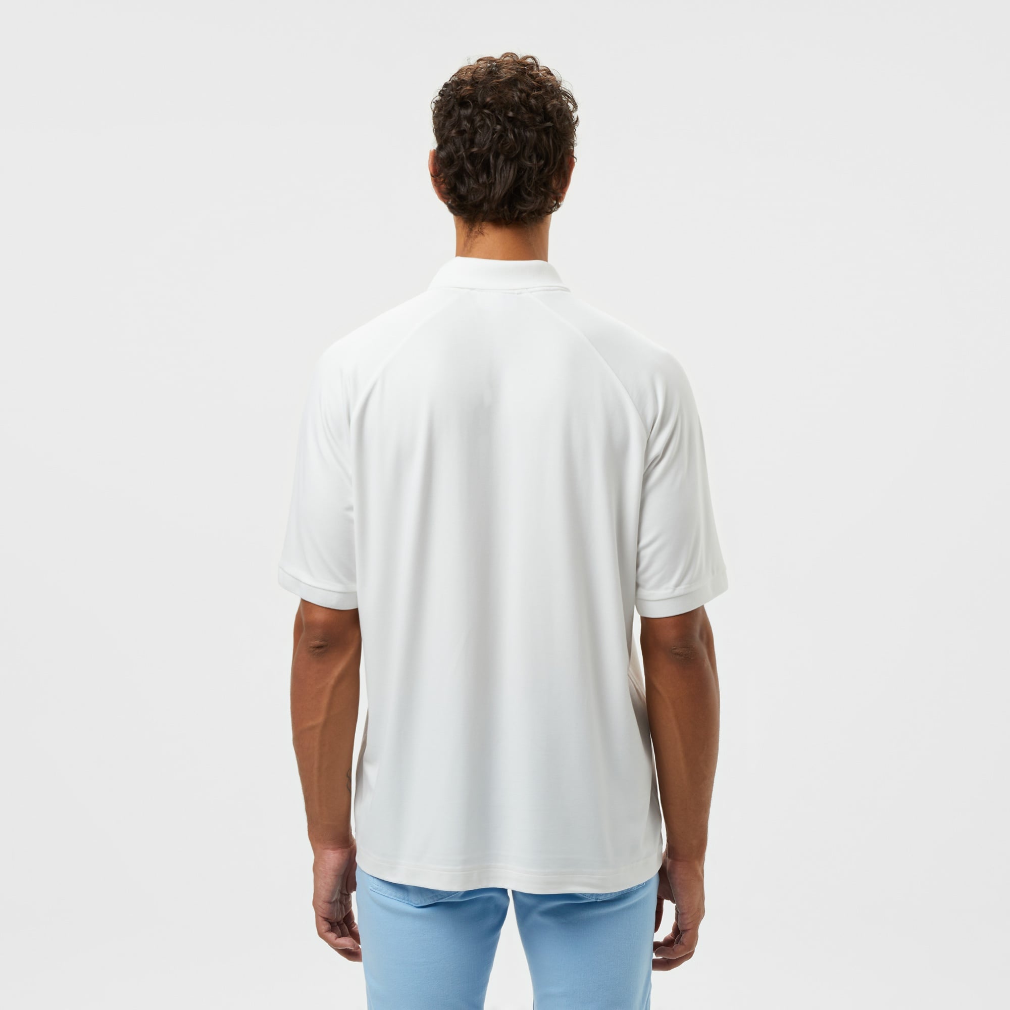 Lacoste Erkek Oversize Fit Yarım Fermuarlı Beyaz Polo