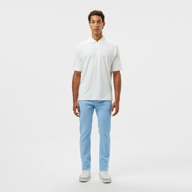  Lacoste Erkek Oversize Fit Yarım Fermuarlı Beyaz Polo