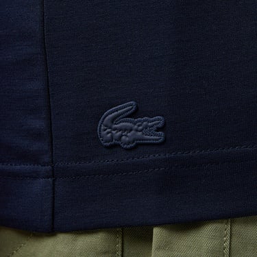  Lacoste Erkek Oversize Fit Yarım Fermuarlı Lacivert Polo