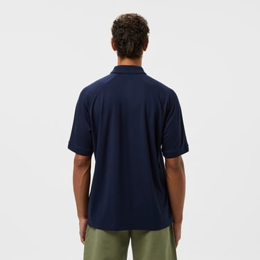  Lacoste Erkek Oversize Fit Yarım Fermuarlı Lacivert Polo