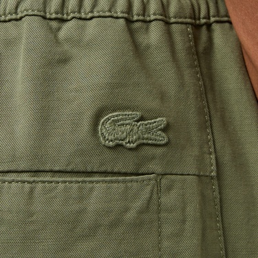  Erkek Relaxed Fit Haki Bermuda Şort