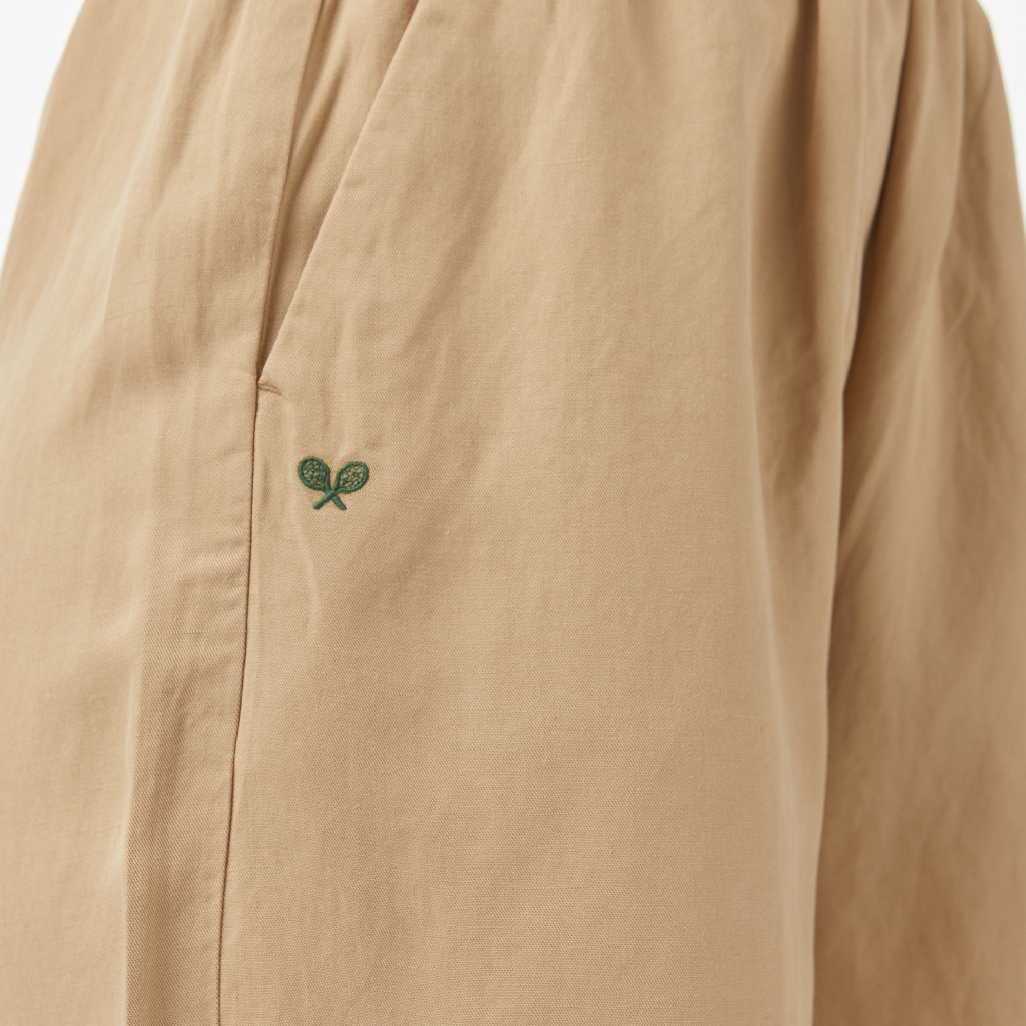 Lacoste Kadın Regular Fit Bej Bermuda Şort