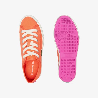 Lacoste Backcourt Kadın Turuncu Sneaker