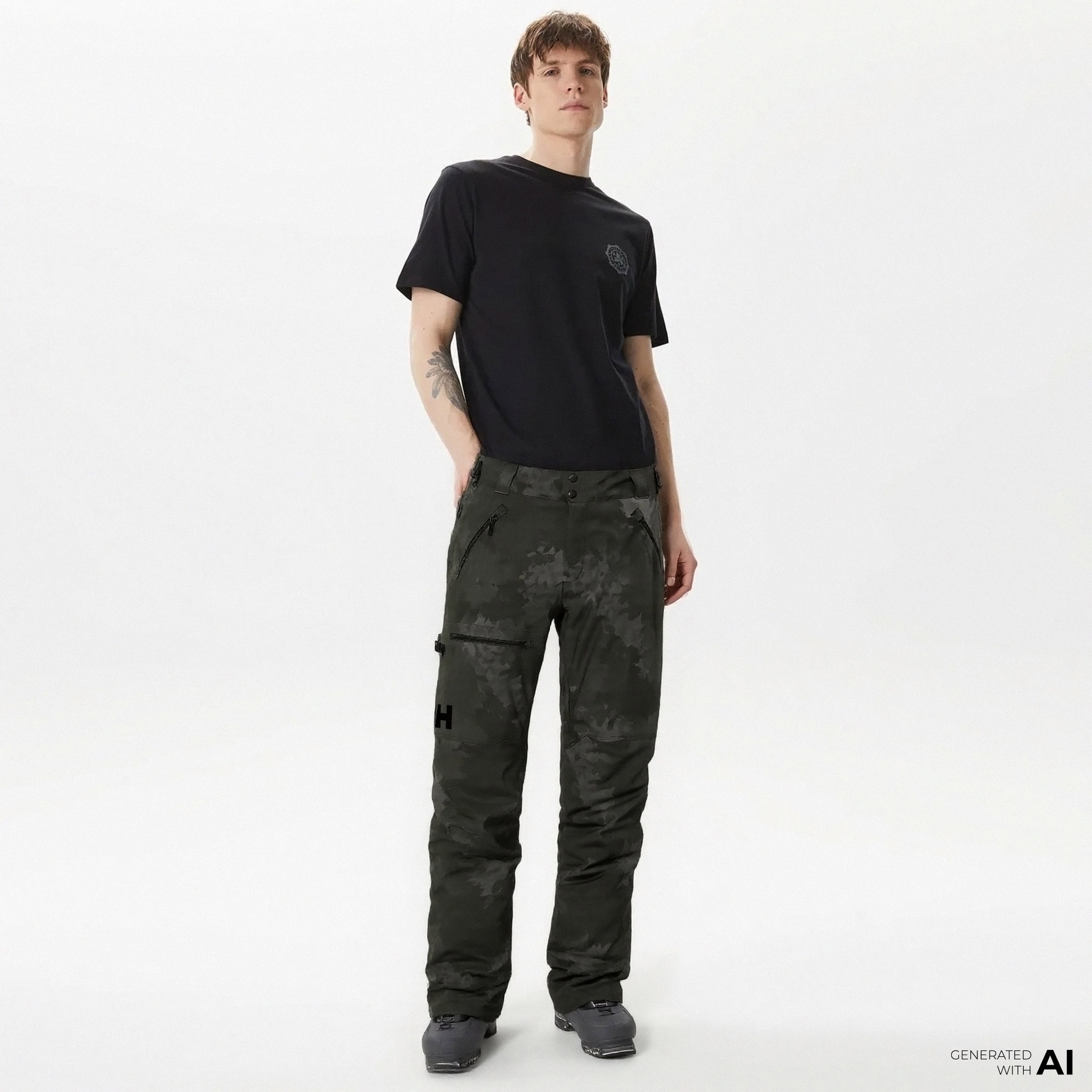 Helly Hansen Erkek Siyah Kargo Pantolon