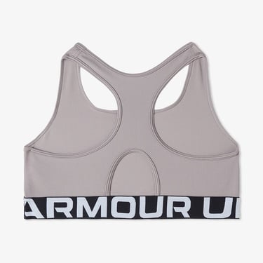  Under Armour Heat Gear Mid Kadın Gri Antrenman Bra