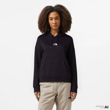  The North Face Essentials Oversize Kadın Siyah Günlük Sweatshirt