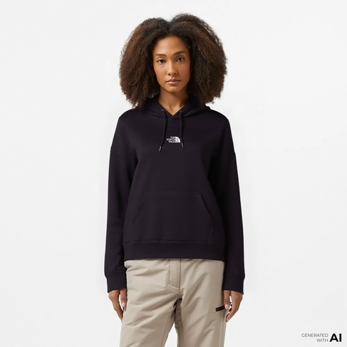  The North Face Essentials Oversize Kadın Siyah Günlük Sweatshirt