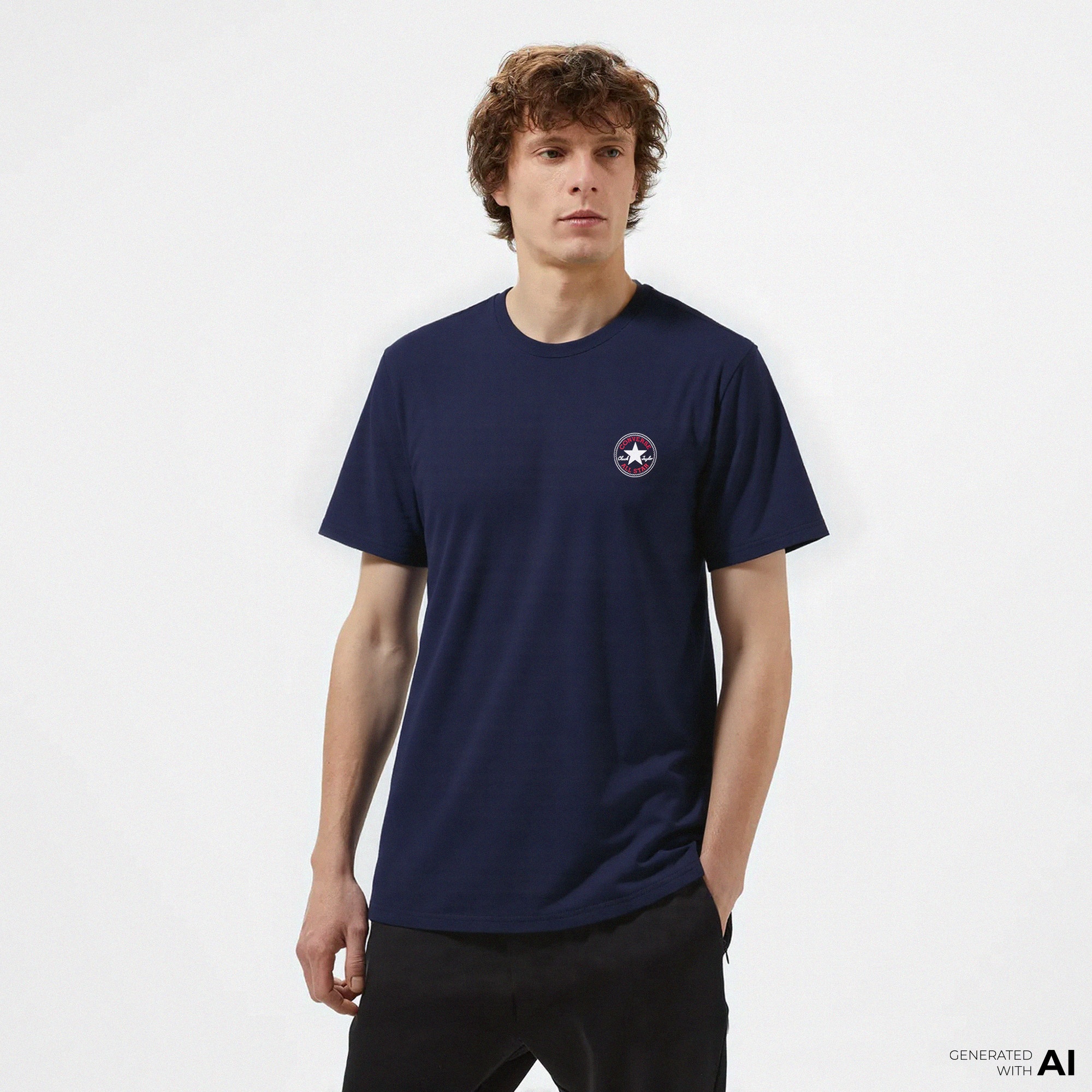 Converse Go-To Unisex Lacivert T-Shirt