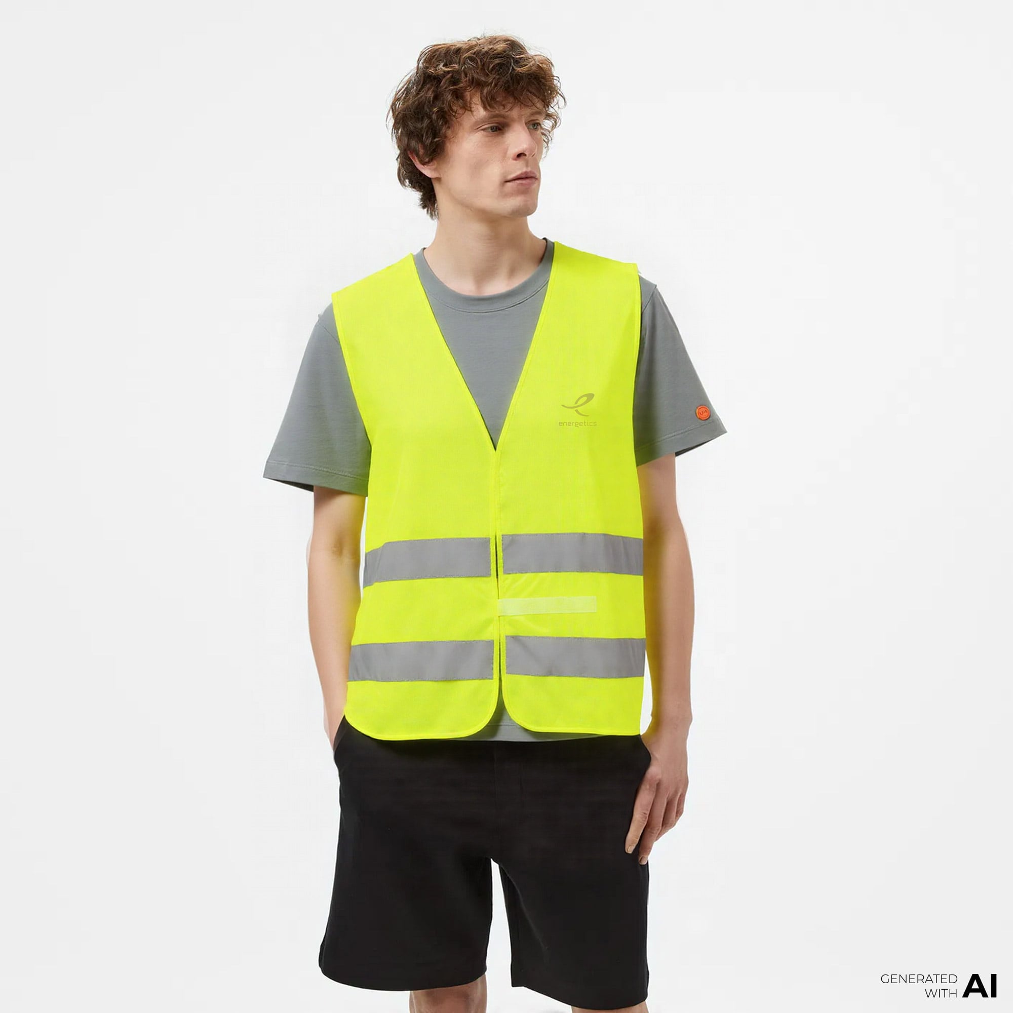  Energetics Weste Reflective Erkek Sarı Koşu Yeleği